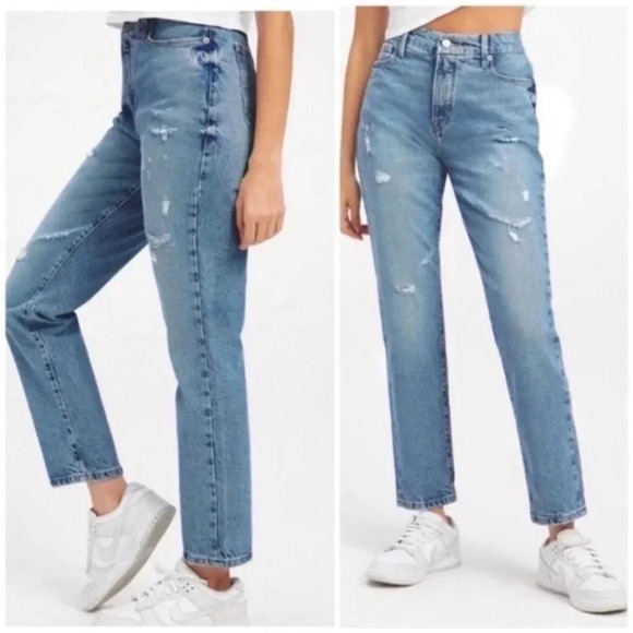 Good American Good Classic Distressed
Straight Leg High Rise Jeans Size 4/27
NEW - Picture 1 of 11